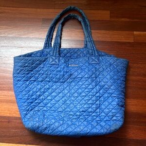 MZ Wallace Blue Quilted Tote